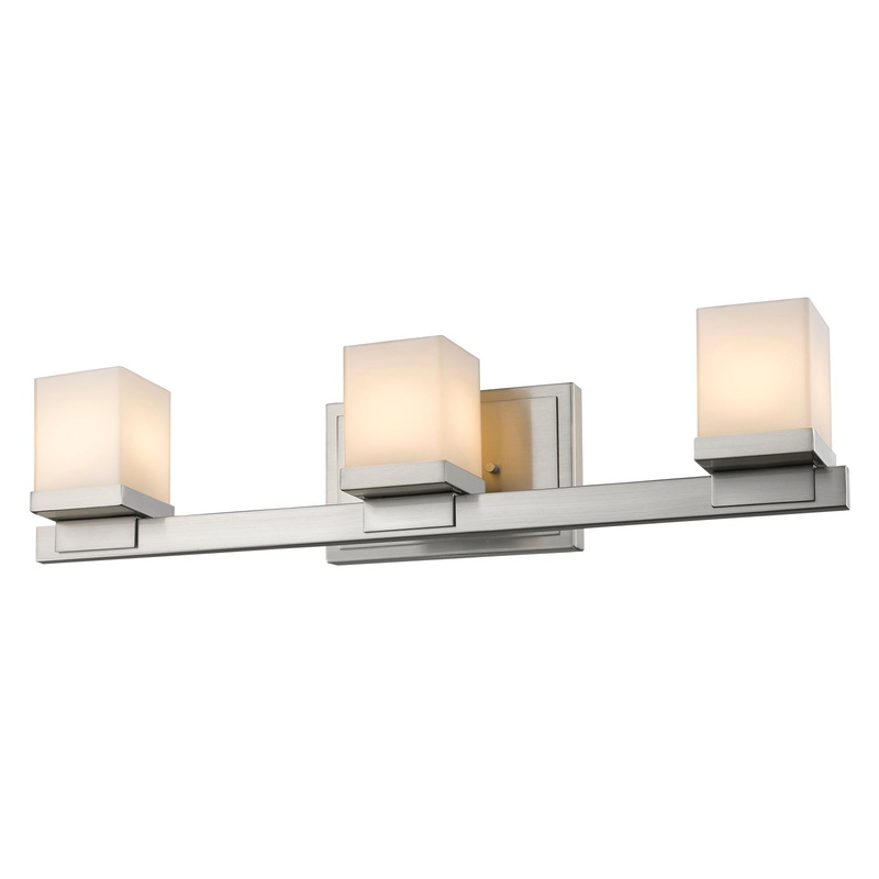 Cadiz Three Light Vanity in Brushed Nickel