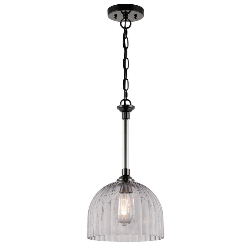 Camrose One Light Pendant in Gun Metal