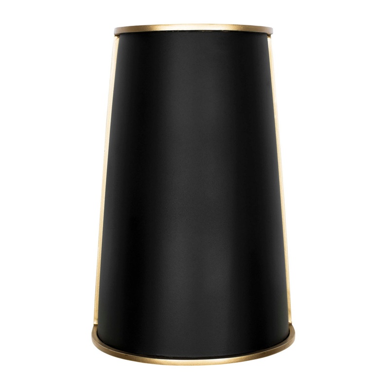Coco Two Light Wall Sconce in Matte Black/French Gold