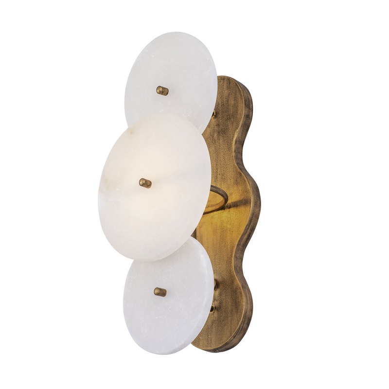 Cosmos One Light Wall Sconce in Havana Gold