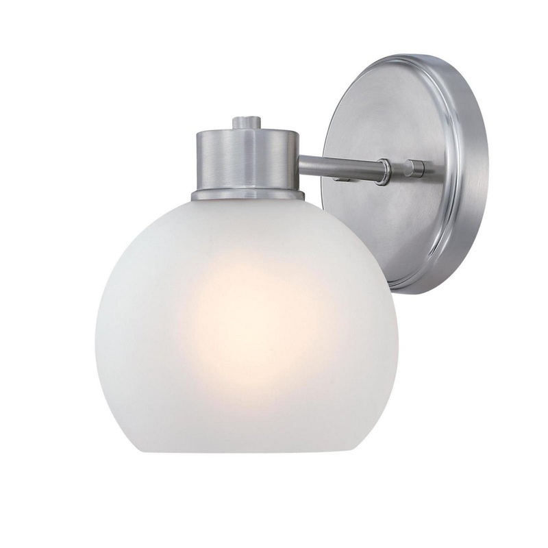 Dorney One Light Wall Fixture in Brushed Nickel