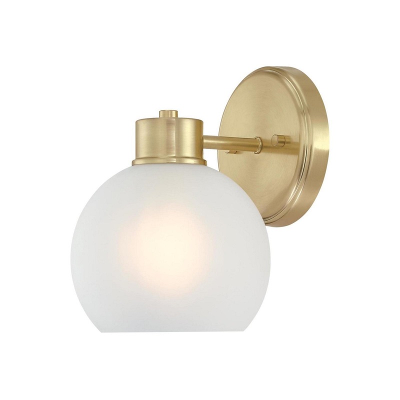 Dorney One Light Wall Fixture in Champagne Brass
