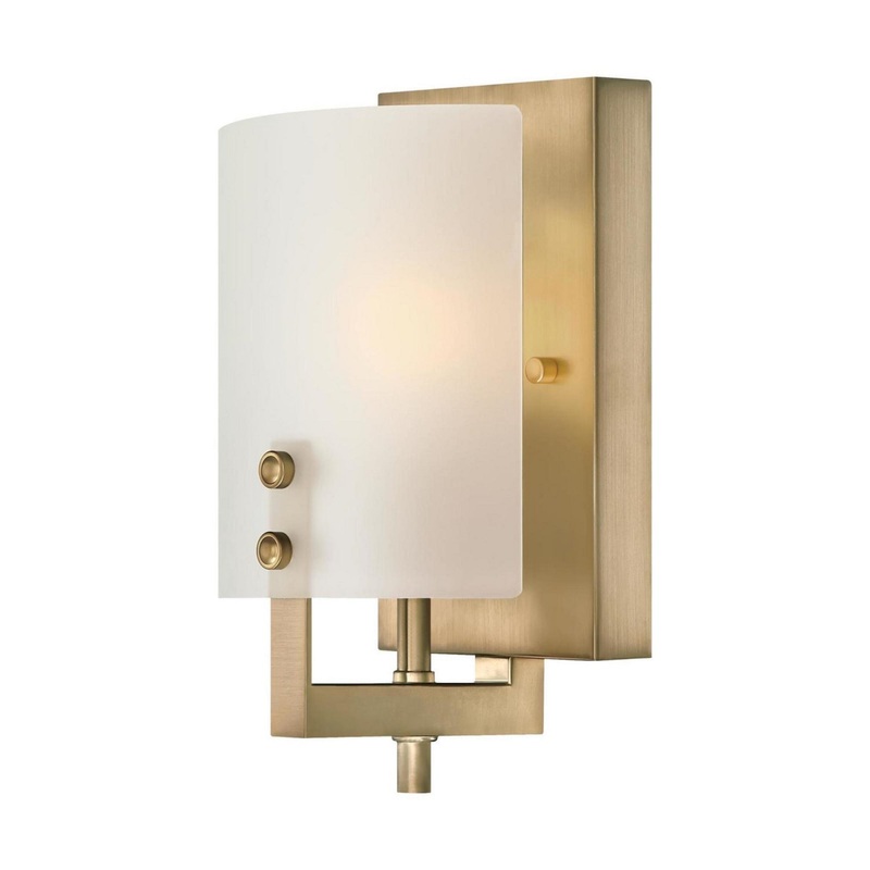 Enzo James One Light Wall Fixture in Brushed Brass