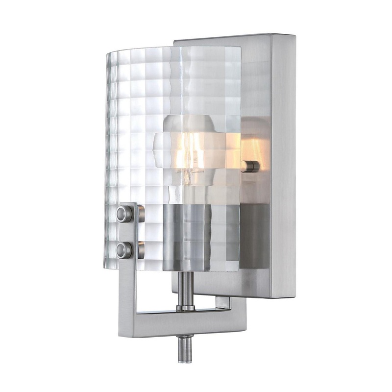 Enzo James One Light Wall Fixture in Brushed Nickel