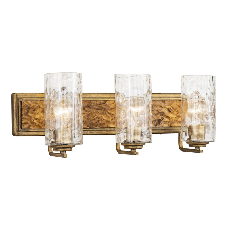 Hammer Time Three Light Bath in Havana Gold/Cinnamon