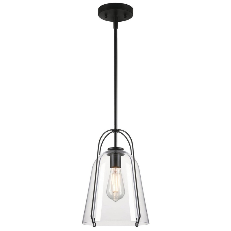 Kewadin One Light Pendant in Matte Black
