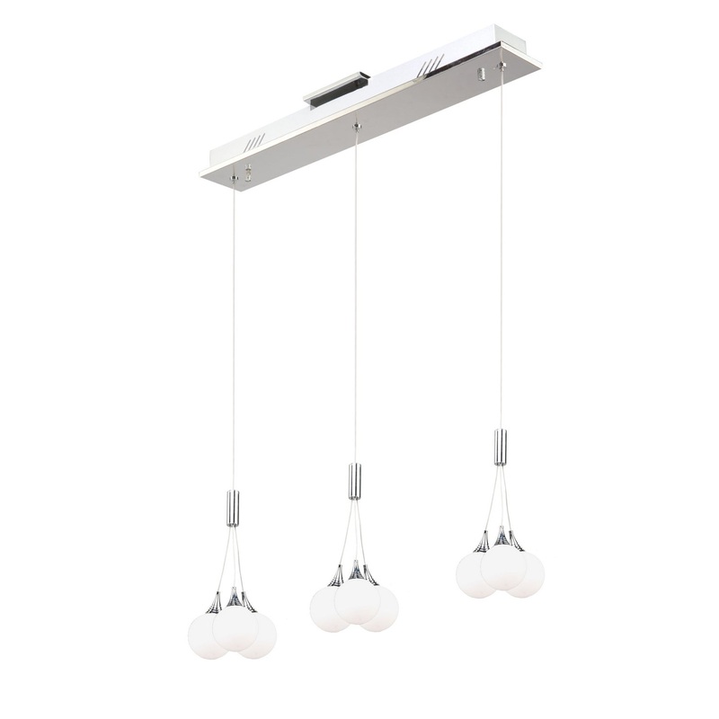Luna LED Island Pendant in Chrome