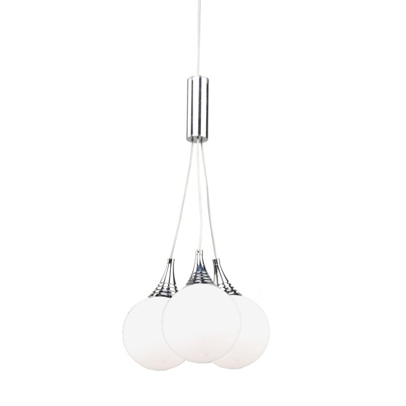 Luna LED Pendant in Chrome