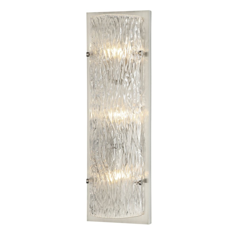 Morgan Three Light Wall Sconce in Brushed Nickel