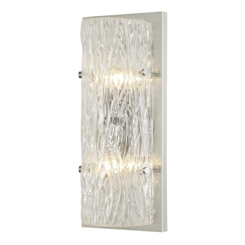 Morgan Two Light Wall Sconce in Brushed Nickel