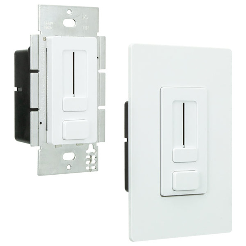 Switchex Series LED Dimmer Switch + LED Power Supply In One in White, Almond, Brown