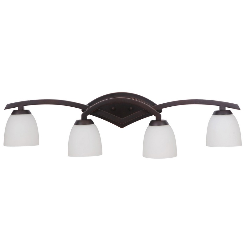 Viewpoint Four Light Vanity in Oiled Bronze Gilded