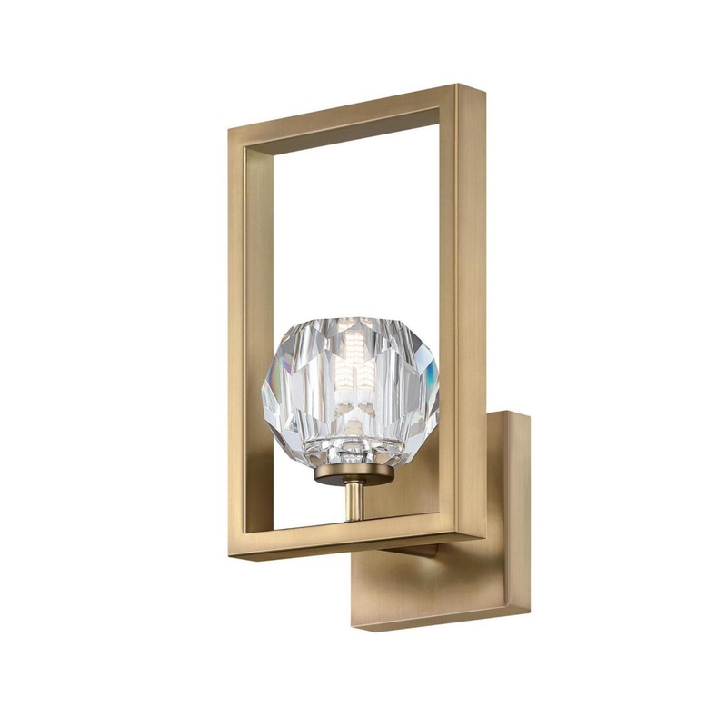 Zoa LED Wall Fixture in Brushed Brass