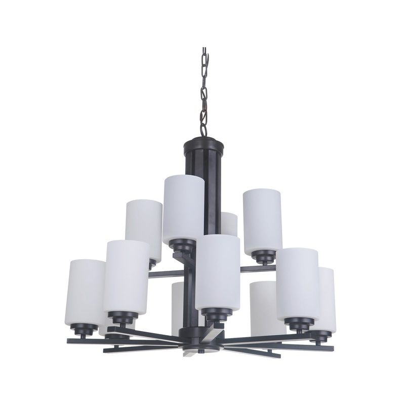 Albany 12 Light Chandelier in Oiled Bronze