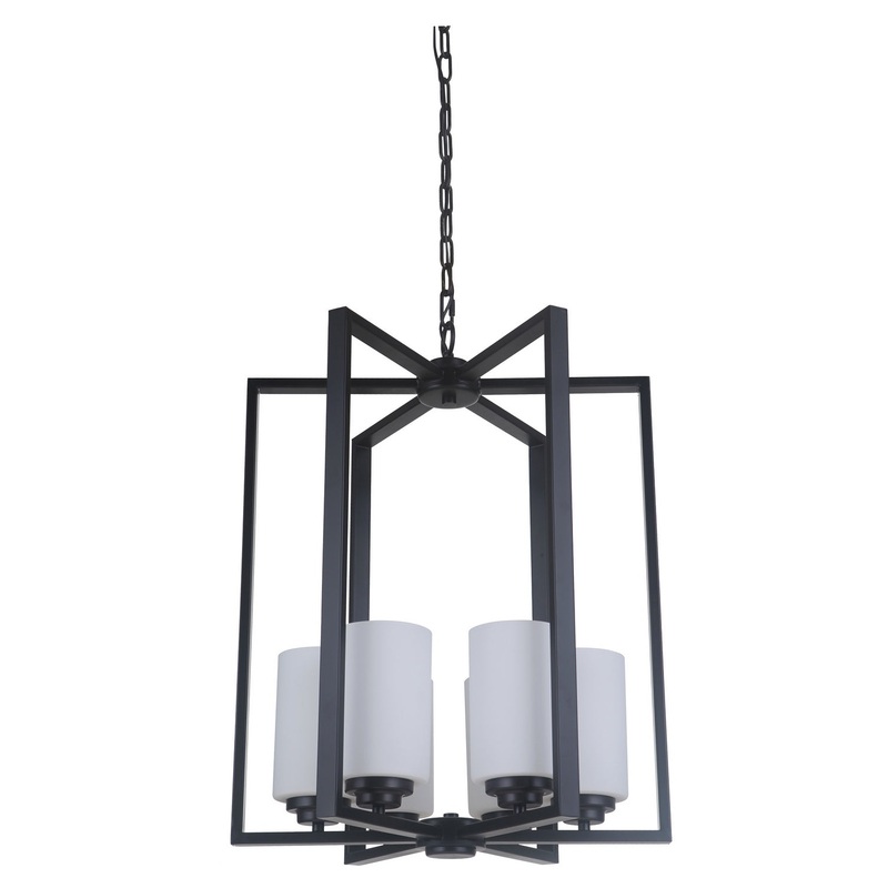 Albany Six Light Foyer Pendant in Oiled Bronze