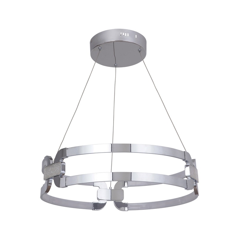 Amulet LED Pendant in Chrome