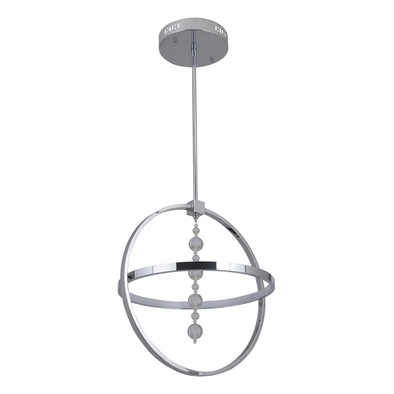 Anello LED Pendant in Chrome