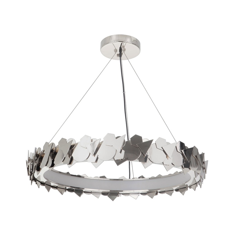 Bangle - Gallery One Light Pendant in Polished Nickel