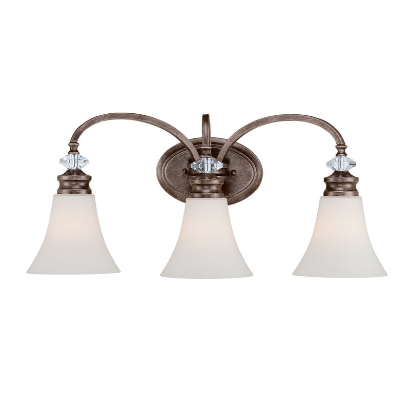 Boulevard Three Light Vanity in Mocha Bronze