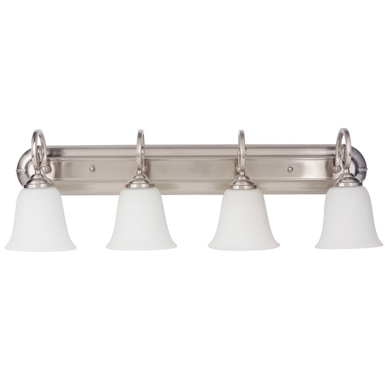 Cecilia Four Light Vanity in Brushed Satin Nickel
