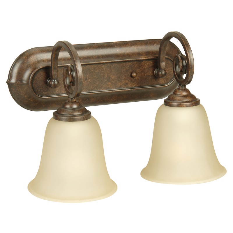 Cecilia Two Light Vanity in Peruvian Bronze