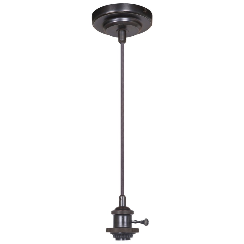 Design-A-Fixture One Light Keyed Socket Pendant in Aged Bronze Brushed