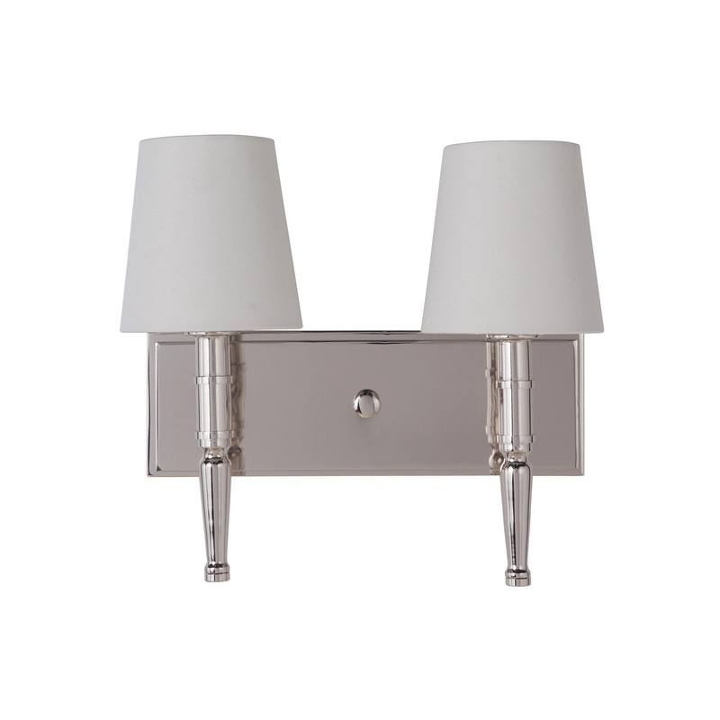Ella Two Light Vanity in Polished Nickel