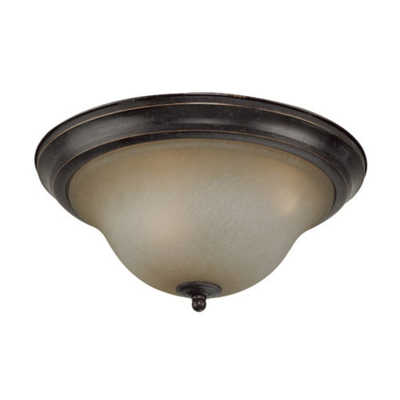 Flush Mounts Burnished Armor 3 Lt Flushmount 15- Ba in Burnished Armor