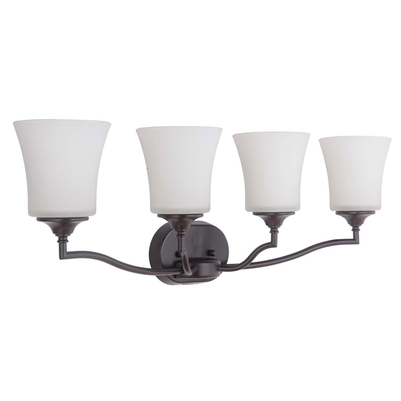 Helena Four Light Vanity Light in Oiled Bronze