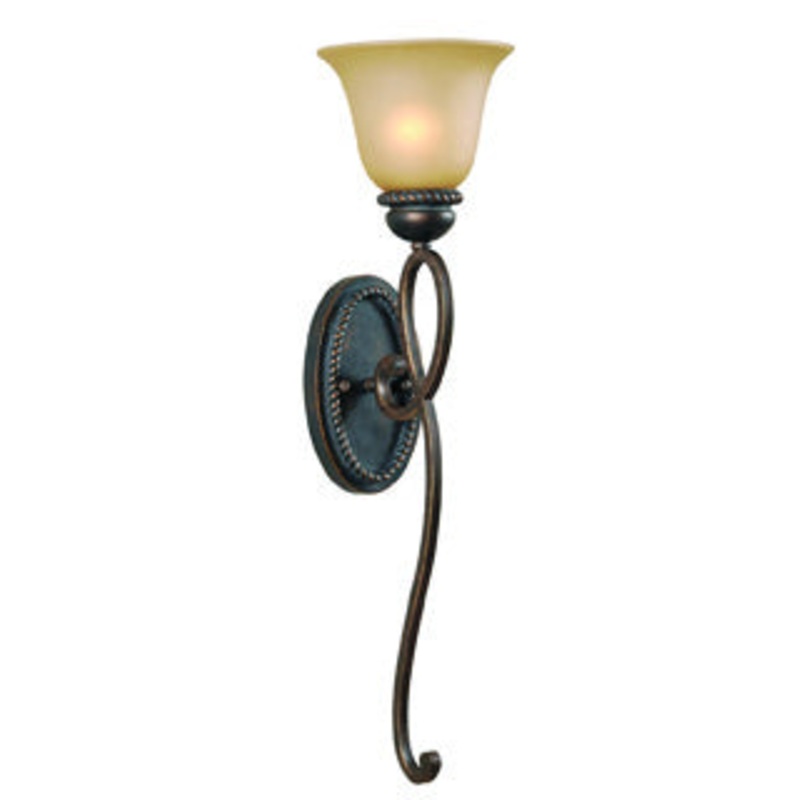Highland Place One Light Wall Sconce in Mocha Bronze