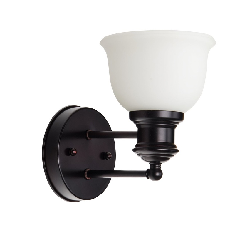 Light Rail One Light Wall Sconce in Oiled Bronze