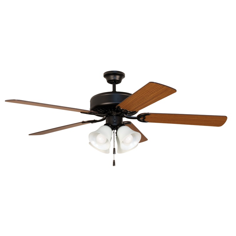 Pro Builder 203 52``Ceiling Fan in Flat Black