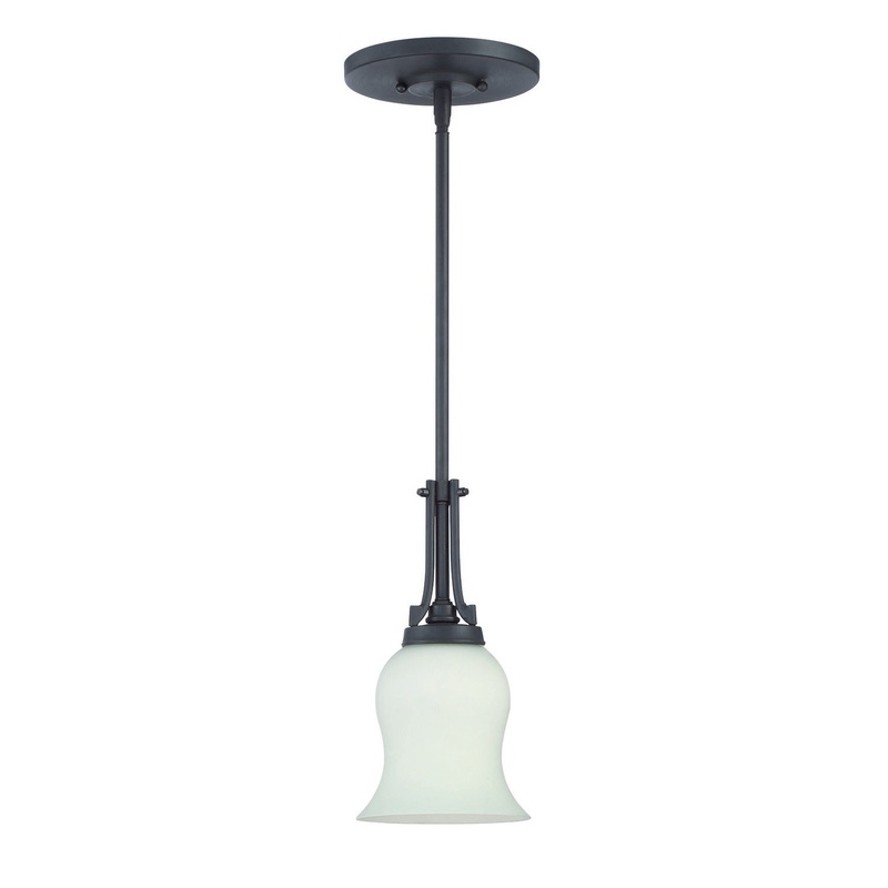 Sophia One Light Mini Pendant in Aged Bronze Brushed
