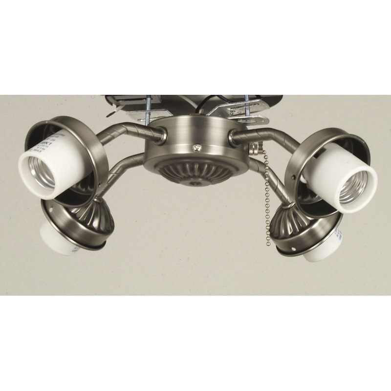 Fitter Four Light Fitter in Antique Nickel