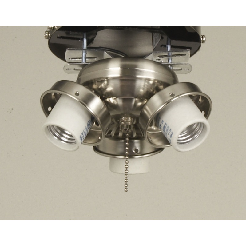 Fitter Three Light Fitter in Brushed Polished Nickel
