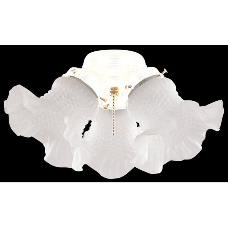 Light Kit 3 Light Fan Light Kit in White