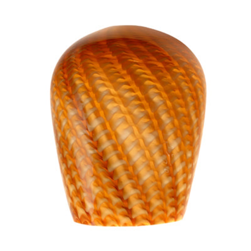 Med. or Candle Mini Pendant Glass Shade in Caramel Scale