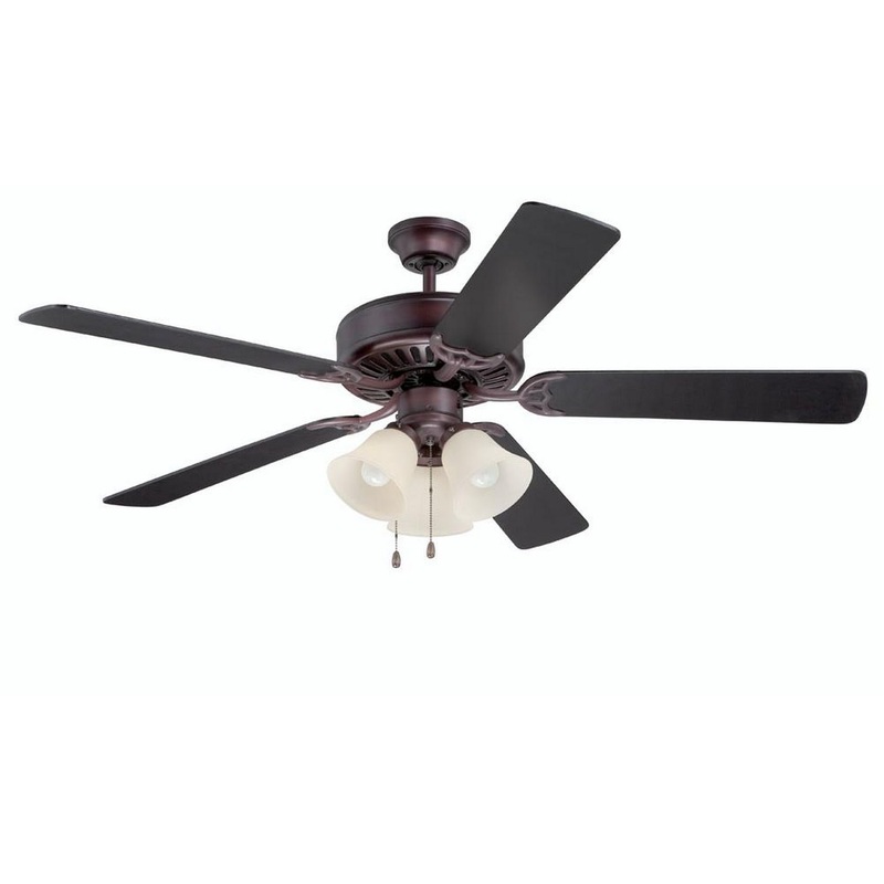 Pro Builder 206 52`` Ceiling Fan with Blades Sold Separately in Oiled Bronze