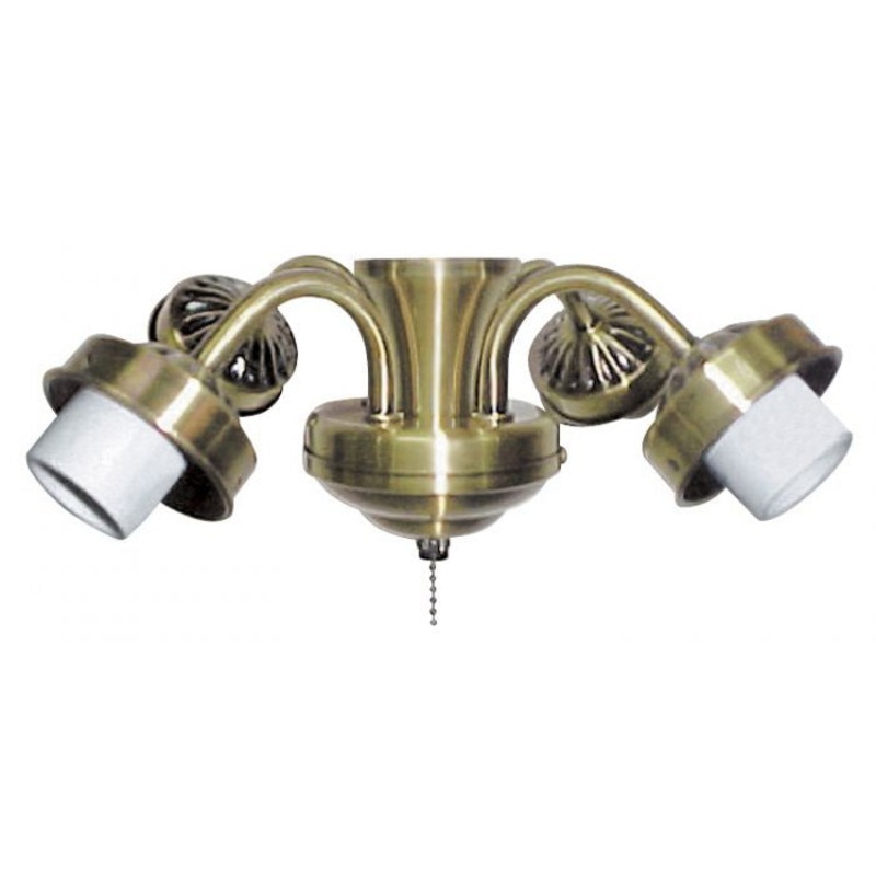 Universal Four Light Fitter in Polished Brass