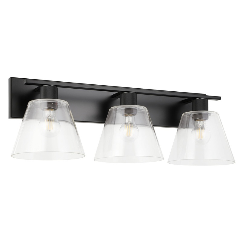 Copley Three Light Bath/Vanity in Matte Black