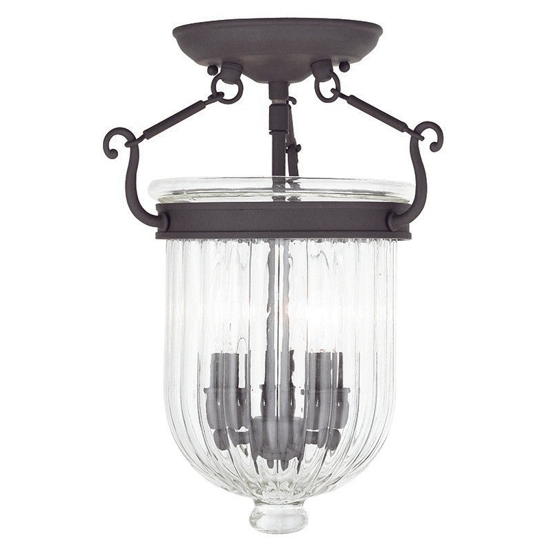 Coventry Three Light Ceiling Mount in Bronze