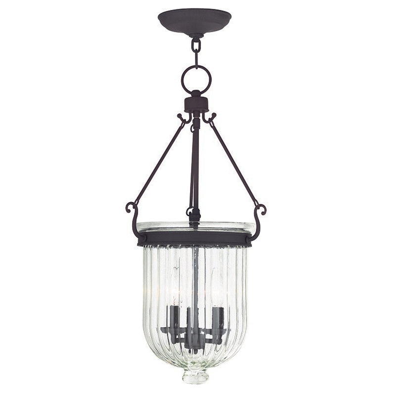 Coventry Three Light Pendant in Bronze