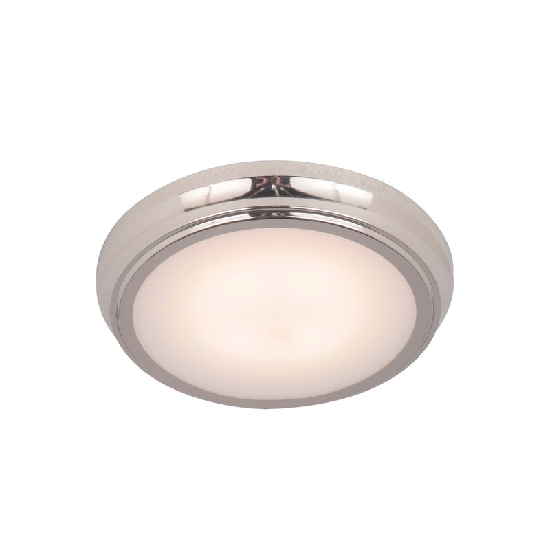 Flushmount LED Flushmount in Polished Nickel