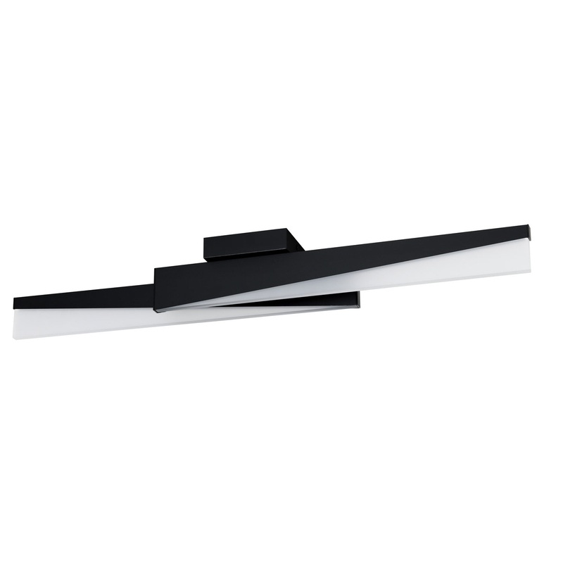 Isidro LED Ceiling Mount in Structured Black
