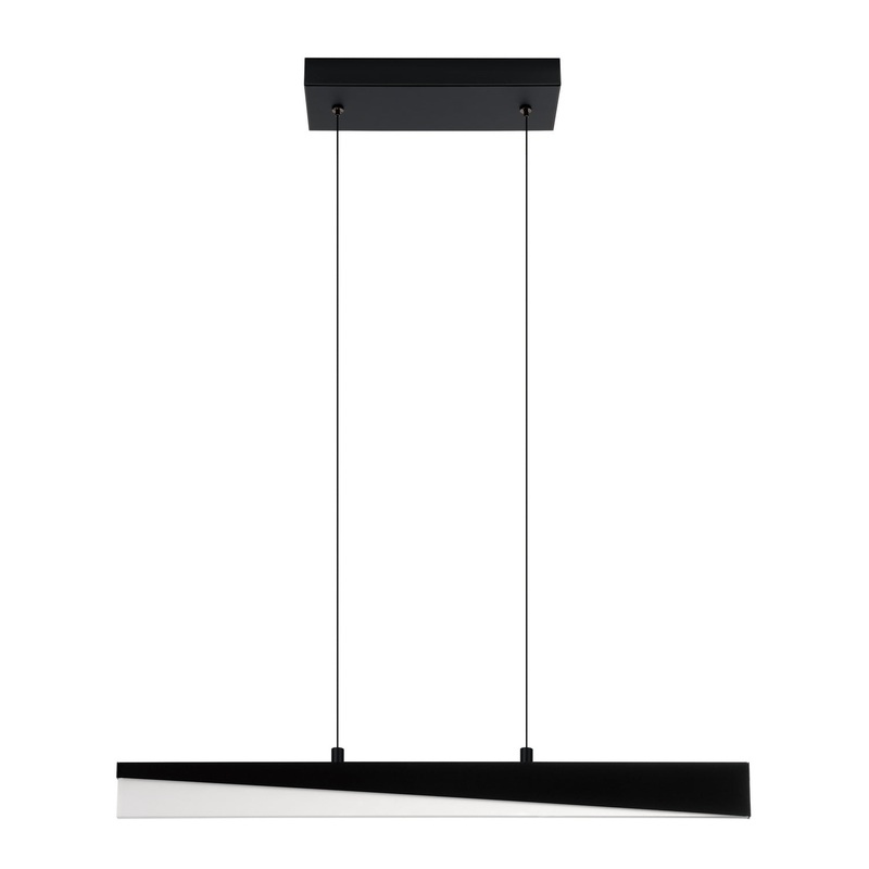 Isidro LED Pendant in Structured Black