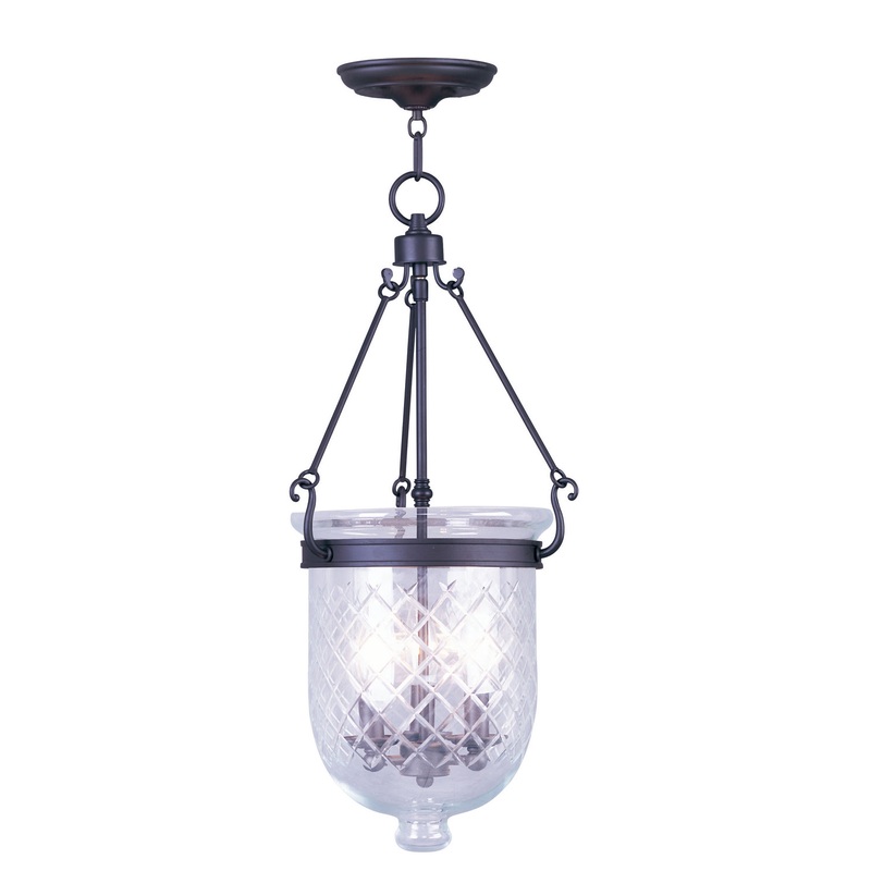 Jefferson Three Light Chain Hang in Bronze