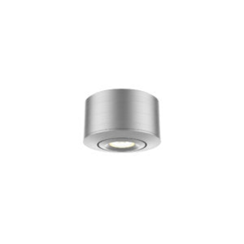 LED Mini Gimbal Puck Light in Sand Blasted Aluminum