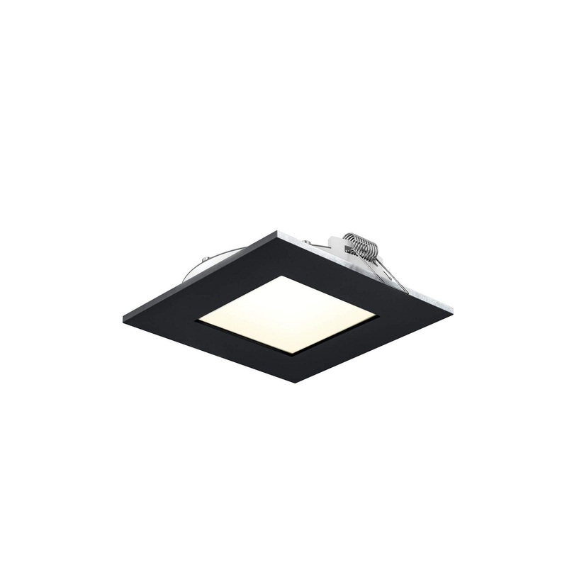 LED Recessed Panel Light in Black