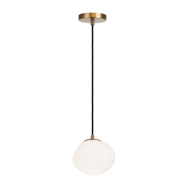 Melotte One Light Chandelier in Aged Gold Brass