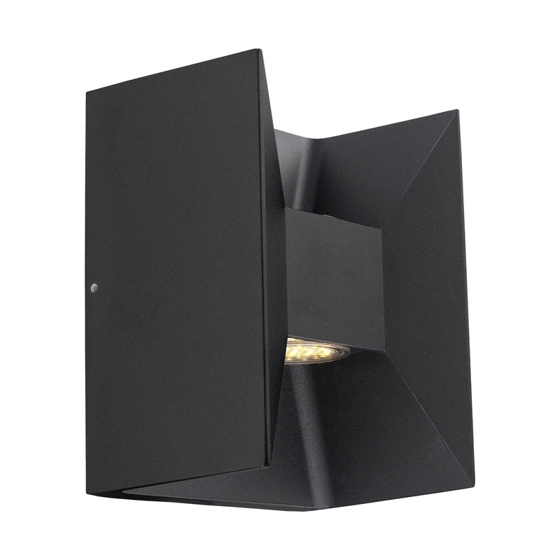 Morino Two Light Outdoor Wall Mount in Matte Black